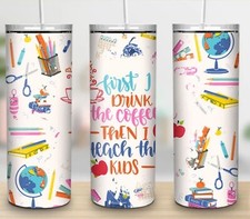 Teacher Appreciation 20oz Skinny Tumbler Custom Gift Insulated Stainless