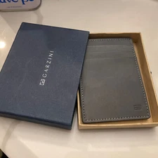 GARZINI Leather Wallet Elegant Men Card Holder &Coin RFID Protection Magistrale