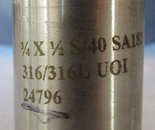 Nuevo Swage concéntrico de 3/4" x 1/2" SCH 40 acero inoxidable 316 liso ambos extremos PBE - Imagen 5 de 5