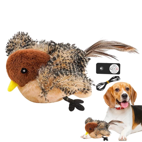 Bird Cat Toy Simulated Chirping Bird Interactive Cat Toy Rechargeable Flapping - Picture 1 of 12