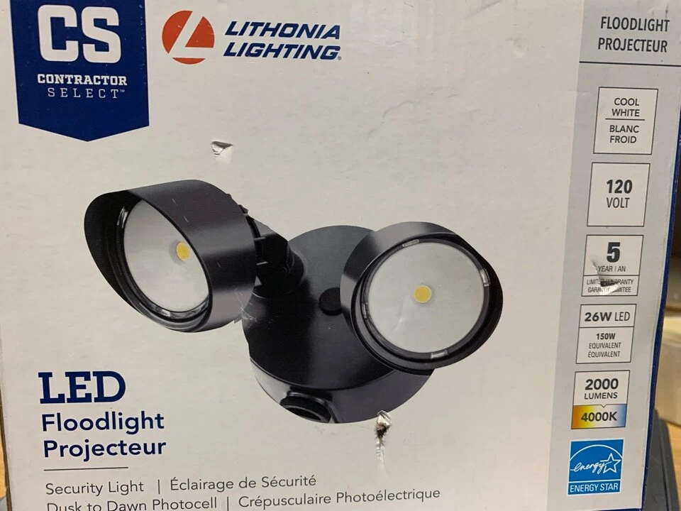 lithonia lighting 2160 lumen 180 watt eq bronze led dusk to dawn