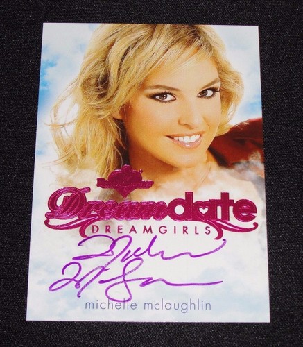 2017 Benchwarmer MICHELLE McLAUGHLIN Dreamgirls #46 Pink Foil Autograph