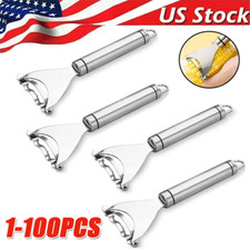 Stainless Steel Corn Cob Peeler Stripper Remover Kitchen Cutter Thresher Tool US