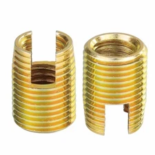 Self Tapping Threaded Inserts, 20pcs Inner M10 M14x18 Steel Nuts