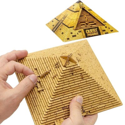 Pyramid Puzzle High Difficulty Impossible Wooden Brain Teaser 3D IQ Games Craft