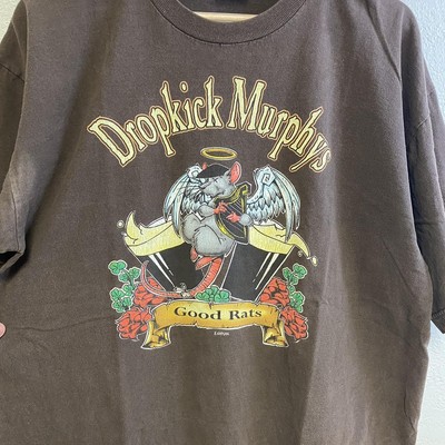 2000s Dropkick Murphys band Brown short sleeve Unisex T shirt NH16962