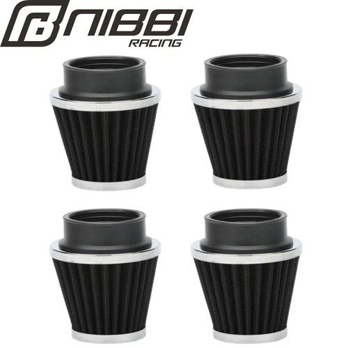 NIBBI 4pcs 48/49/50mm Air Filter For Motorcycle ATV Scooter Moped Honda CB/CL350