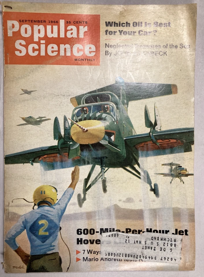 2 VINTAGE '60S POPULAR SCIENCE. Hydrofoil & Hover Craft Covers. Nov '62 & Sep 66 - Image 2 of 4