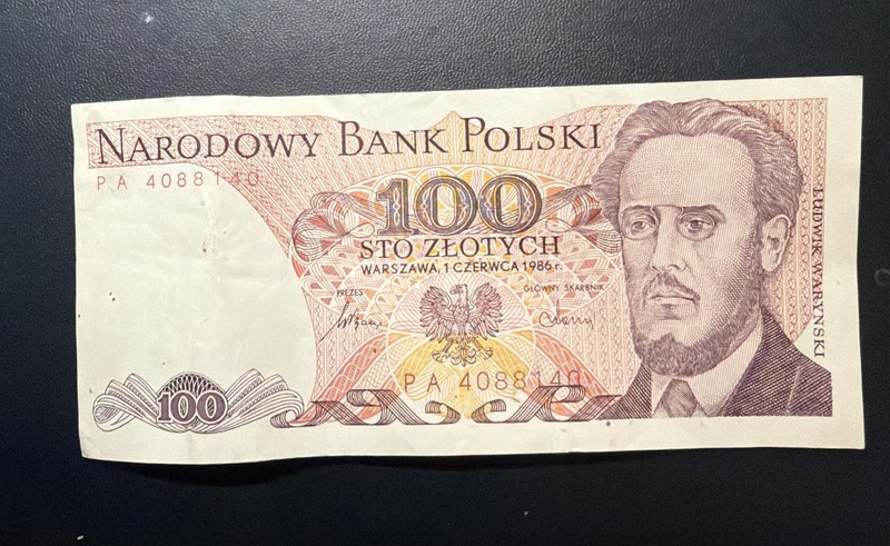 1986 Bank Of Poland 100 Zlotych Note FREE Delivery