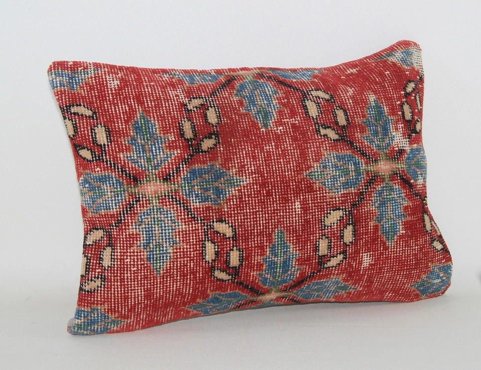 Funda de cojín para alfombra turca Kilim 16""x24"" nómada vintage Kelim Foto 2 de 4