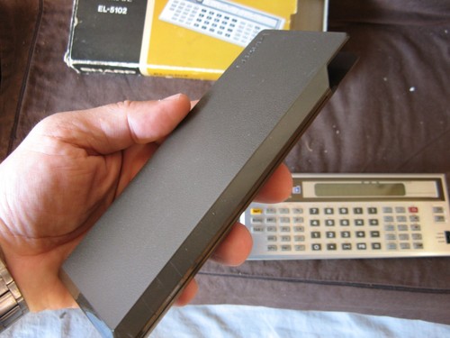 Ancienne calculatrice finance "pour pièce" Sharp EL-5102 Made in Japan Vs 1975 - Afbeelding 6 van 11