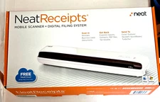 NEAT RECEIPTS Mobile Scanner + Digital Filing System for MAC/WINDOWS In Box