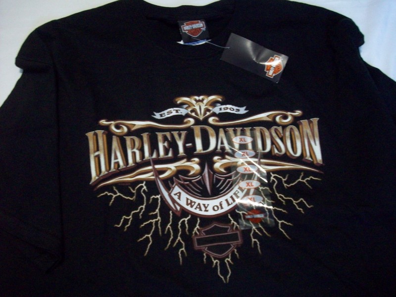 #40 Vintage Harley Davidson T-Shirt COLUMBUS,OHIO  Size XL