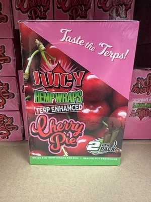 Juicy Jay s Wraps CHERRY PIE Full Box 25/2ct Packs Sealed Fresh