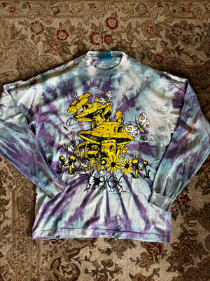 Online Ceramics Tie-Dye Long Sleeve Mushroom Town House Unisex L
