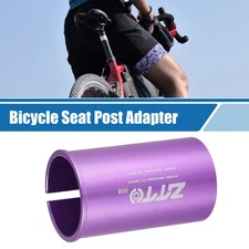 31.8mm 1.25" ID 34.9mm 1.37" OD Seat Post Adapter for Bicycle Durable Purple