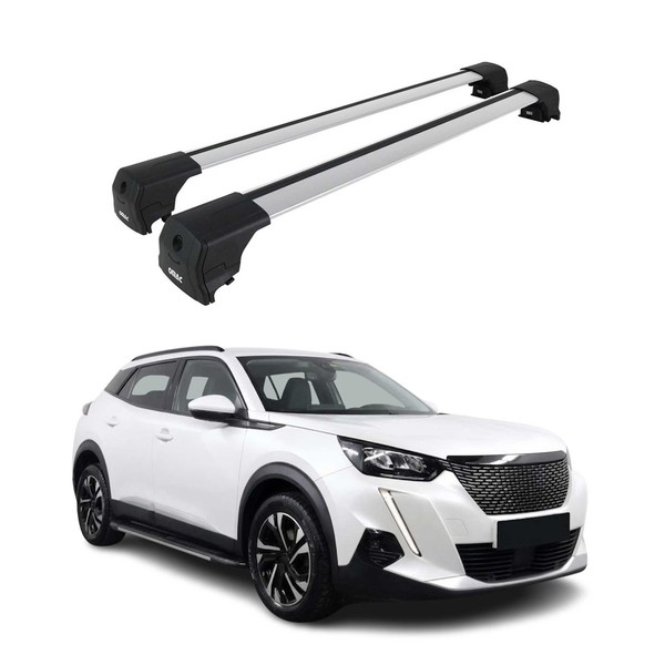 DachträGer GepäCkträGer FüR Peugeot 2008 2019-2026 ABE GrundträGer Alu Grau-image