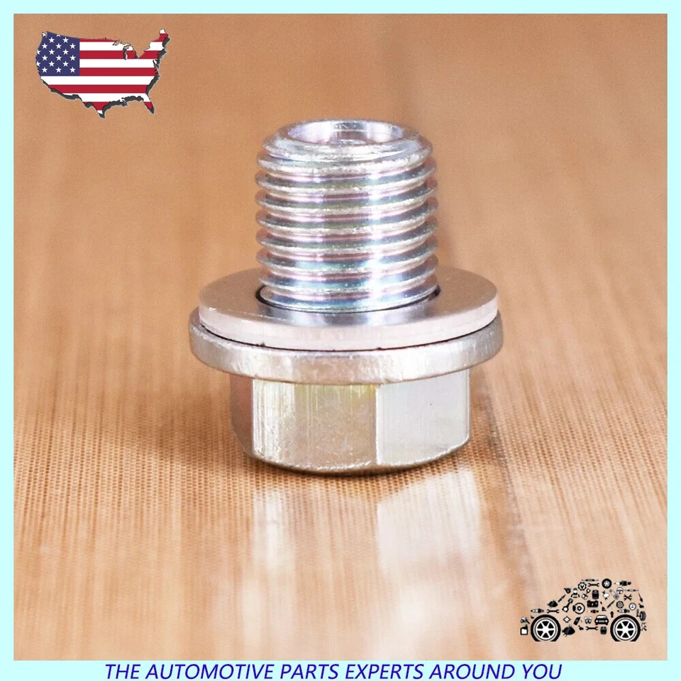 Engine Oil Pan Drain Bolt Plug with Washer 90009-R70-A00 Fit For Honda/Acura New - Изображение 2 из 4