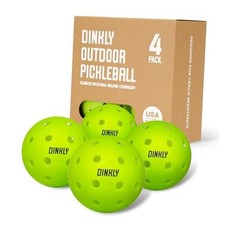 Pickleball Balls, Outdoor Pickleballs USAPA Approved, Enhanced 4 Count Green