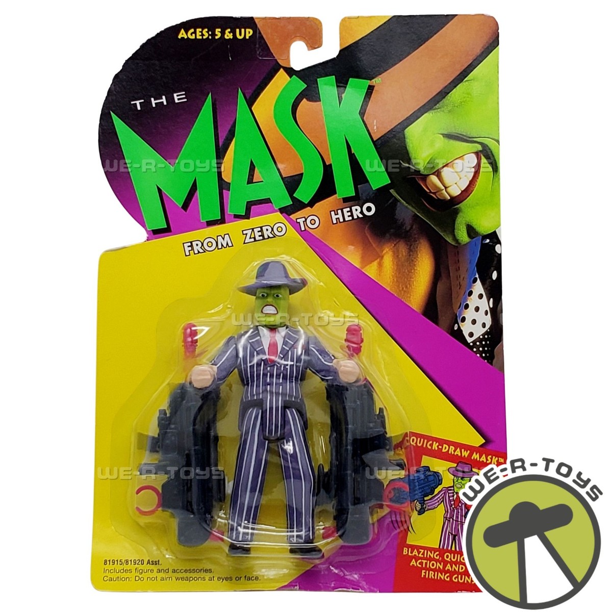 95年ケナー製!デトックス·映画“MASK”のマスク·トイ The Mask Jim Carey 1995 Movie Action Figure by Kenner for