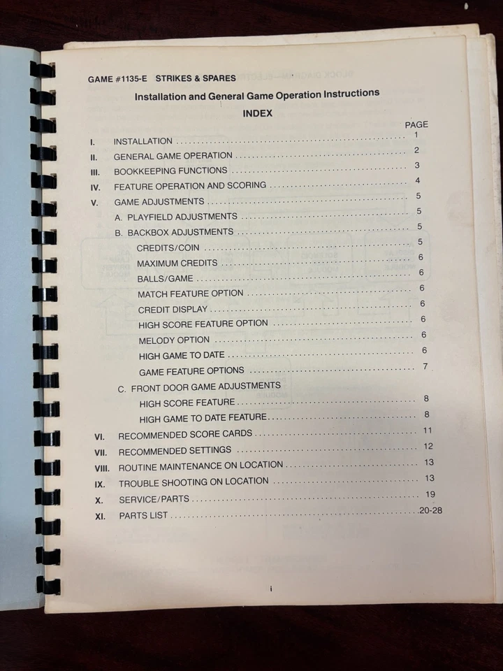 ORIGINAL-BALLY-STRIKES AND SPARES-INSTALL & OPERATIONS INSTRUCTIONS-SCHEMATICS - Image 2 of 4