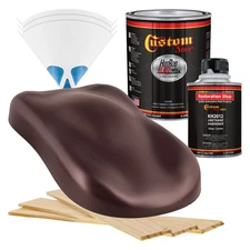 HOT ROD FLATZ Vintage Burgundy Pearl Quart Kit URETHANE Flat Auto Car Paint Kit