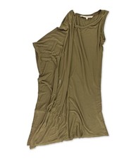 Rachel Roy Womens Sheath One Shoulder Dress, olivegreen, XS