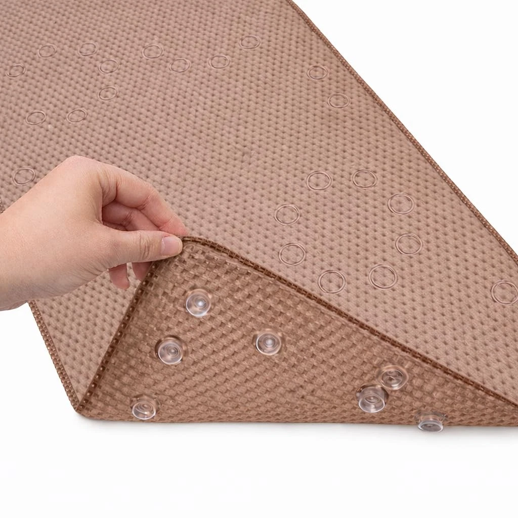 Bathtub Mat Non Slip, Bath for Tub 36" x 17" (Rectangular), Taupe