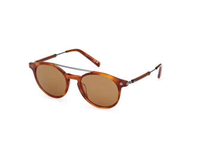 Tod's TO377 53E Havana Round Aviator Plastic Sunglasses Frame 51-20-145 - Image 2 of 3