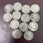 LOT OF 14 CIRCULATED BUFFALO NICKELS (Faded Dates)
