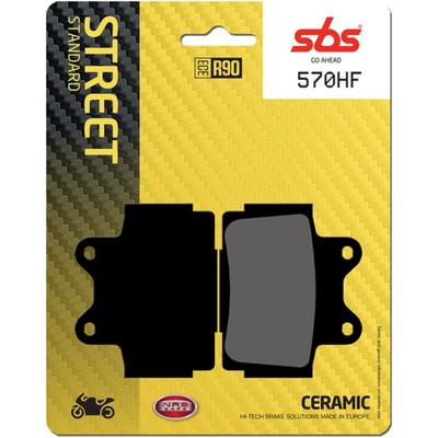 Hochleistungs-Bremsbelag SBS 570HF Street Ceramic für Motorräder verbesserte Sic