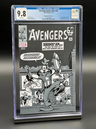 Amazing Spider-Man #45 CGC 9.8 (2024) - DISNEY Mangiatordi Sketch 1:100