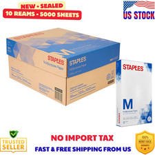 Staples 8.5" x 14" Multipurpose Paper, 20 lbs., 96 Brightness, 500/Ream, 10 Ream