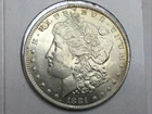 1881-O Morgan Dollar in super slider uncirculated