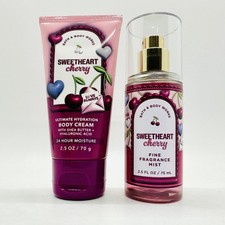 Bath  Body Works SWEETHEART CHERRY Mini Fragrance Mist  Cream 2.5 oz Travel