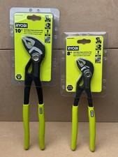 RYOBI 10" & 8” Quick Set Adjust Tongue & Groove Pliers Hardened V-Jaw CrV Steel