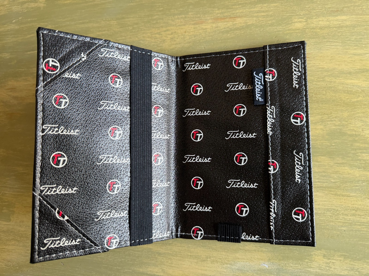 New Team Titleist Golf Yardage Book Cover Score Card Holder