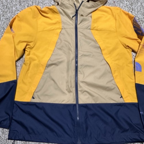 The North Face Mens M Trailwear Wind Whistle Jacket Windbreaker Rain Yellow - Picture 5 of 21