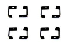 Arcade Cocktail Game Glass Powdered Coated Black Hold-Down Clips Set of 8