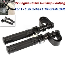 25mm-32mm Universal Motorcycle Foldable Highway Engine Guard Crash Bars Foot Peg