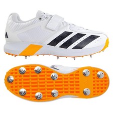 Scarpe da cricket Adidas unisex Adipower Incurza Spike 2026 bianco/arancione - spedizione gratuita