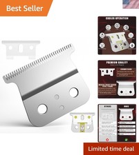Professional T-Blade Replacement for Andis T-Outliner - Silver Steel, Zero-Ga...