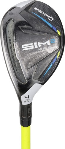 Left Handed TaylorMade SIM 2 MAX 22* 4H Hybrid Regular Graphite -1.25 inch Value