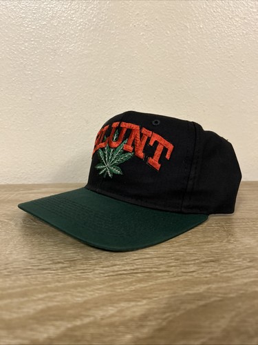 Vintage 90s Blunt Snapback Hat Cap Rap Weed Pot Leaf Hip Hop - Bild 2 von 13