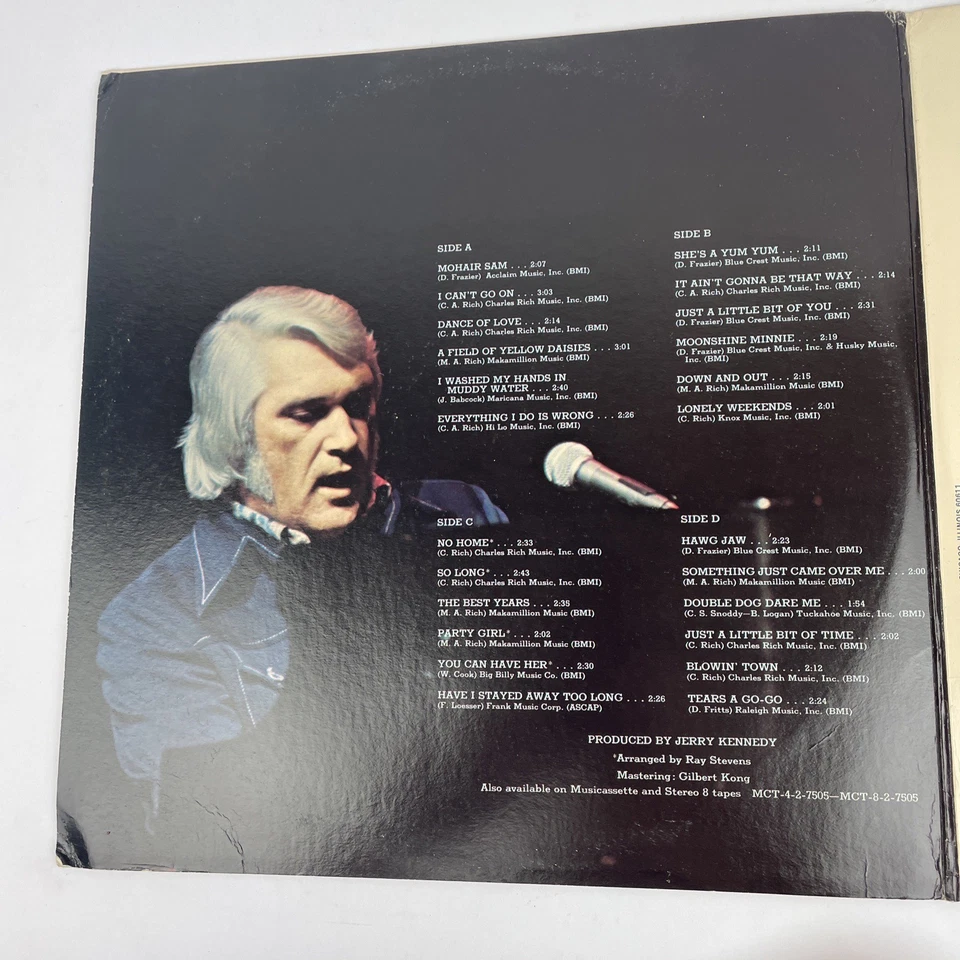 CHARLIE RICH Double LP " Fully Realized " 1974 Mercury Records Vinyl - Image 3 of 4
