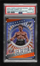 2024 Chrome Ring Generals Orange Refractor 19/25 Richard Torrez Jr PSA 10 1fl4