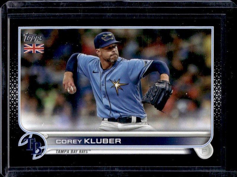 2022 Topps UK Edition Corey Kluber Black #/125 Rays