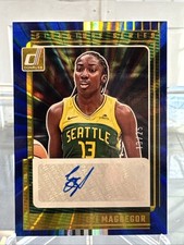 2025 Panini Donruss WNBA Ezi Magbegor /25 Blue Laser Holo SP Auto Storm
