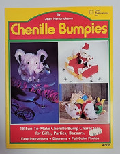 Vtg Chenille Bumpies Jean Hendrickson Paperback Craft Guide Book 7235 1977