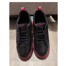 Juicy Couture Black/Pink Low Top Lace-Up Mesh Logo Sneakers Girls US 6.5